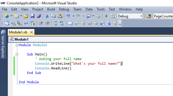 visual basic comments